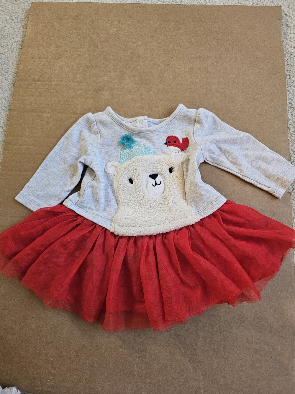 Gymboree Baby Polar Bear Dress Size 3-6 Months